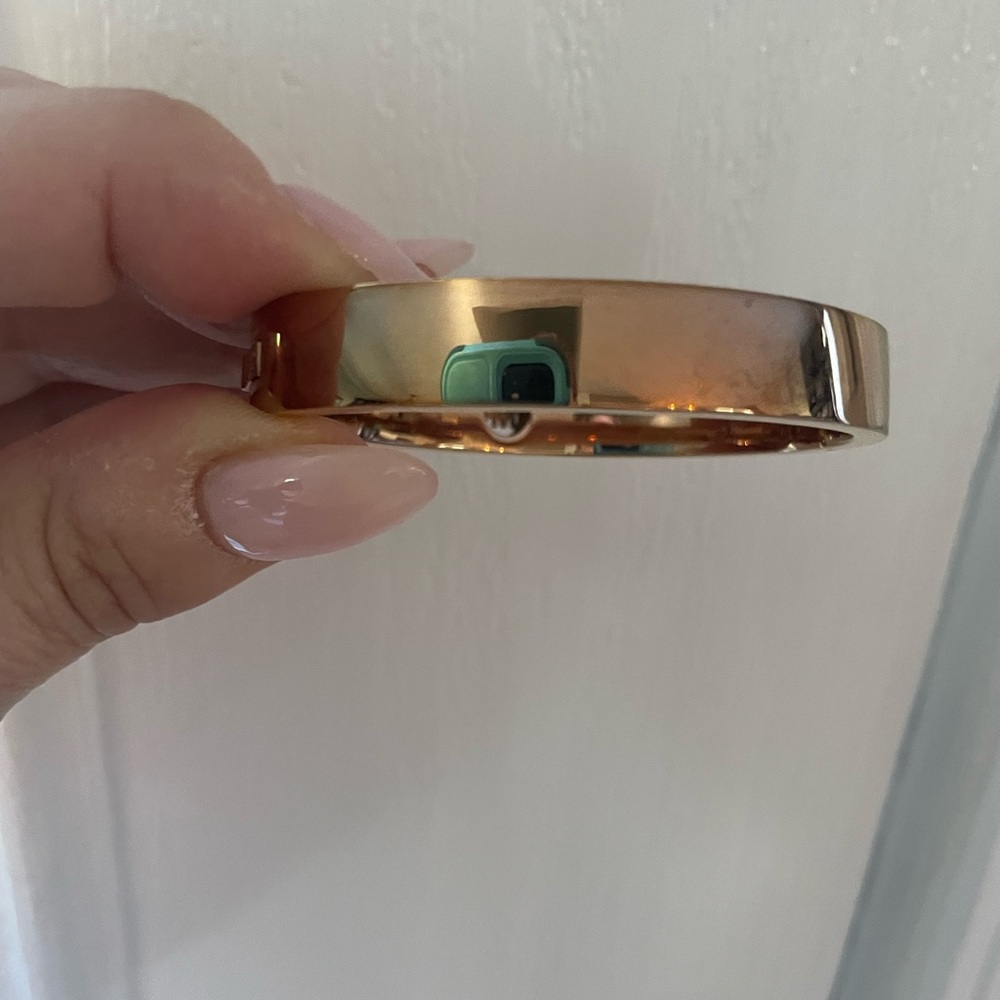 Women’s Michael Kors Pave Crystal & Rose Gold Cuff Bangle Bracelet - Picture 5 of 16